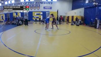 215 lbs 1st Place Match - Jack Cathey, Jesuit vs Taylor Reed Reynolds, St Cloud