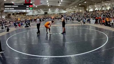 285 lbs Quarterfinals (8 Team) - Javier Mate, Pigeon Forge High School vs Brenden Jenkins, Munford High School