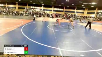 144 lbs Quarterfinal - Cap Benson, Jefferson WC vs Delton Kaufmann, Valiant College Prep