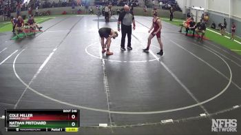 132 lbs Quarterfinal - Nathan Pritchard, Fernley vs Cole Miller, Pahrump Valley