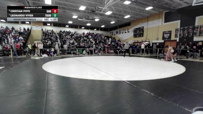 132 lbs Quarterfinal - Cristian Pote, Danbury vs Leonardo Vives, Trumbull