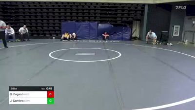 58 lbs Final - Owen Begeal, Masonville, NY vs John Cambra, Barnesville, PA