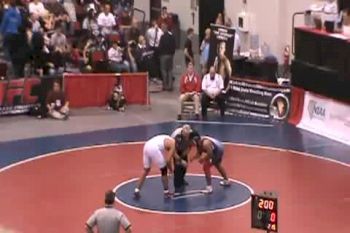 215 lbs, 3rd place, Anthony White, Leg vs Oscar Flores, Valley