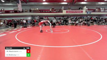 220 lbs Semifinal - Michael Mastroianni, Milford vs Heath McGilvray, Plymouth South