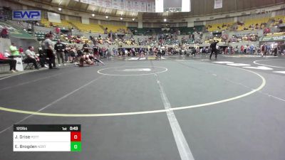 120 lbs Quarterfinal - Jed Grise, Pottsville Apache Youth Wrestling vs Elijah Brogden, North DeSoto Wrestling Academy