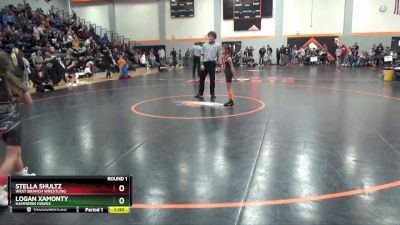 GB-1 lbs Round 1 - Logan Xamonty, Hammerin Hawks vs Stella Shultz, West Branch Wrestling