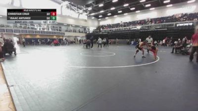 125 lbs Cons. Round 4 - Isaac Antunez, Santa Ana College vs Christian Cruz, Skyline College