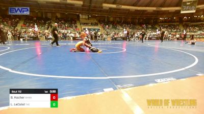 76 lbs Consi Of 16 #2 - Bennett Kocher, SHWA vs Lane LeColst, The Best Wrestler