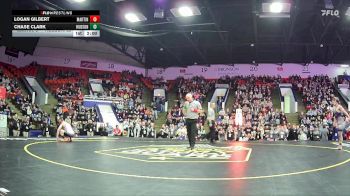 120 lbs Finals (8 Team) - Chase Clark, Hudson Area HS vs Logan Gilbert, Martin HS
