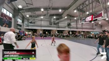 75 lbs Cons. Round 3 - Kyler Kaspar, Austin Wrestling Academy vs James Shelnutt, Randall Youth Wrestling Club