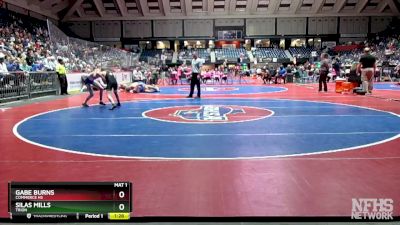 1A-113 lbs Quarterfinal - GABE BURNS, Commerce Hs vs Silas Mills, Trion