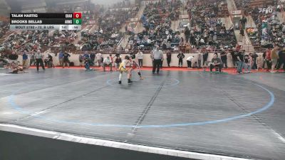 75_B lbs Consi Of 8 #1 - Talan Hartig, Chartiers-Houston vs Brooks Bellas, Armstrong