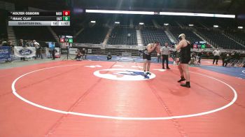 4A-285 lbs Quarterfinal - Kolter Osborn, Natrona County vs Isaac Clay, Cheyenne East
