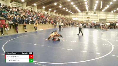 126 lbs Champ. Round 1 - Arturo Vargas, Cedar Valley vs Connor Knudsen, Timpanogos