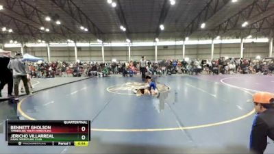 58A Quarterfinal - Bennett Gholson, Timberline Youth Wrestling vs Jericho Villarreal, Hawk Wrestling Club