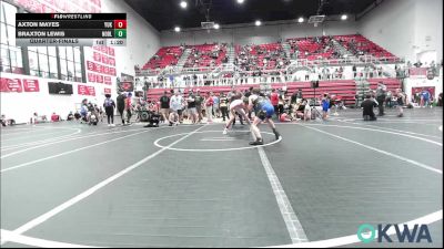 140 lbs Quarterfinal - Axton Mayes, Yukon vs Braxton Lewis, Noble Takedown Club