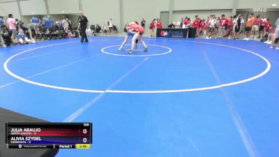 135 lbs 2nd Wrestleback (16 Team) - Julia Araujo, North Dakota vs Alivia Szydel, Minnesota