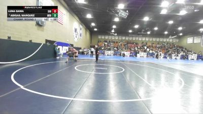 100 lbs Champ. Round 1 - Luna Gama, Sanger vs Abigail Marquez, Marina