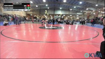 90 lbs Consolation - John Dennis, Marlow Outlaws vs Jaxon Hines, Comanche Takedown Club