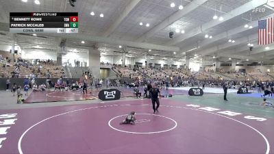 50 lbs Cons. Semi - Bennett Rowe, Team Clarksville Wrestling vs Patrick McCaleb, SWARM