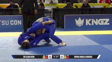 Sophia Isabella Buigues vs Zoe Clara Kerr 2025 Pan Jiu Jitsu IBJJF Championship