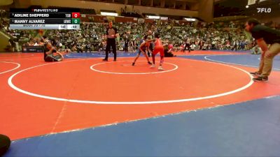 70 lbs 1st Place Match - Manny Alvarez, Little Rock Wrestling Club vs Adiline Shepperd, Team Conquer Wrestling