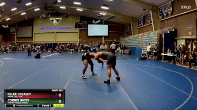 285 lbs Quarterfinal - Rylee Creasey, Snow College vs Corbin Hayes, Embry-Riddle (Ariz.)