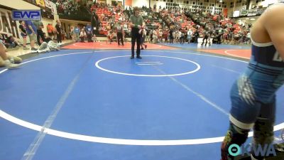 55 lbs Semifinal - James Evans, Bartlesville Wrestling Club vs Luke Sandlin, Vian Wrestling Club