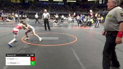 65 lbs Round Of 32 - Finn Scott, McGuffey vs Jackson Beegle, Bedford