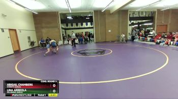 115lbs Cons. Round 3 - Abigail Chambers, Everett (Girls) vs Lina Arreola, Hillsboro (Girls)