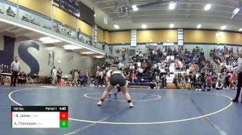 140 lbs. 7th Place Match - Bailey Joiner, Lebanon vs Ashlan Thompson, Willard