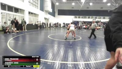 165 lbs Cons. Round 3 - Andrew Jang, La Mirada vs Arel Francke, Calabasas