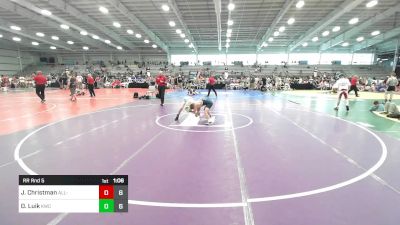 85 lbs Rr Rnd 5 - John Reed Christman, All-American Wrestling Club vs Dylan Luik, Kraken