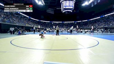 55 lbs Round Of 16 - Claire Denny, Council Rock vs Hazel Dunkerley, Franklin