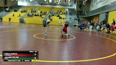 125 lbs Champ. Round 1 - Archer McLain, Aloha vs Carla Garcia, Clackamas