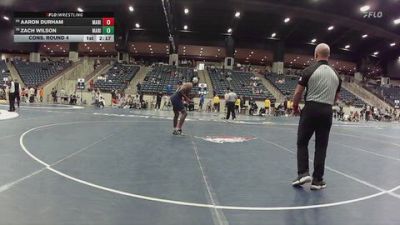 149 lbs Cons. Round 4 - Zach Wilson, Marian University vs Aaron Durham, Marian University