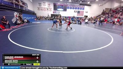 133 lbs Quarterfinal - Oaklend Jennings, Dean Morgan vs Brooks Bath, Twin Spruce Jr High