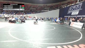 6A Boys 126 lbs Champ. Round 2 - Nico Farinola, Lincoln Boys vs Nate Gusdorf, West Linn Boys