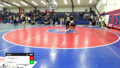 126 lbs Consi Of 4 - Lily Turgeon, Bixby HS Girls vs Rylee Allen, Sand Springs JH (SS)