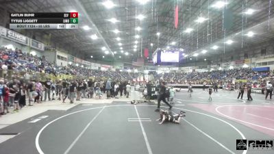 55 lbs Consi Of 4 - Gatlin Buhr, SLV Elite WC vs Tytus Liggett, Limon Badgers