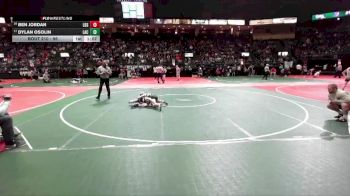 96 lbs Champ. Round 2 - Dylan Osolin, LAC3 vs Ben Jordan, LBSA