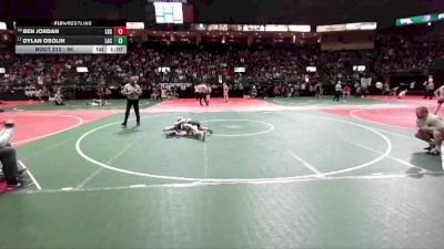 96 lbs Champ. Round 2 - Dylan Osolin, LAC3 vs Ben Jordan, LBSA