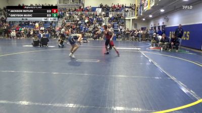 145 lbs R-16 - Jackson Butler, Bishop McCort vs Greyson Music, Bishop McDevitt