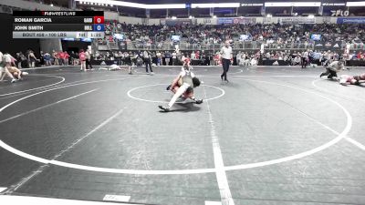 100 lbs Quarterfinal - Roman Garcia, Garden City Wrestling Club vs John Smith, Bulls WC