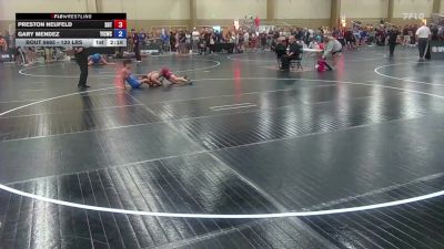 120 lbs Consolation - Preston Neufeld, SONS OF THUNDER vs Gary Mendez, Youth Impact Center Wrestling Club
