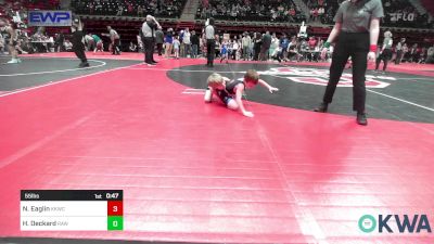 55 lbs Round Of 16 - Nakona Eaglin, Keystone Kids Wrestling Club vs Hank Deckard, Raw Wrestling Club