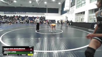 100 lbs Cons. Round 1 - Ariyana Lopez, Sonora vs Norah Siva Sivasubramaniam, Portola