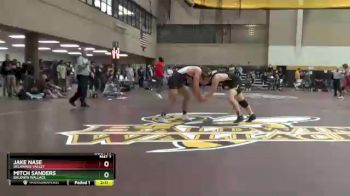 184 lbs Quarterfinal - Jake Nase, Delaware Valley vs Mitch Sanders, Baldwin Wallace
