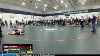 182 lbs Quarterfinal - Gavin Korkeakoski, Newberg vs Gerald Schmidt, Selah