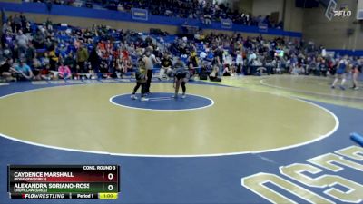 120lbs Cons. Round 3 - Caydence Marshall, Ridgeview (Girls) vs Alexandra Soriano-Ross, Enumclaw (Girls)